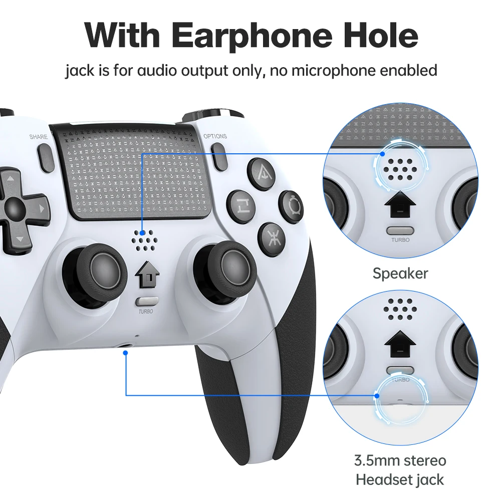 Wireless Controller Gamepad For PS4/PS4 Pro/PS4 Slim Game Console Controle for PC with Programmable button for PS4 Accessories view 6