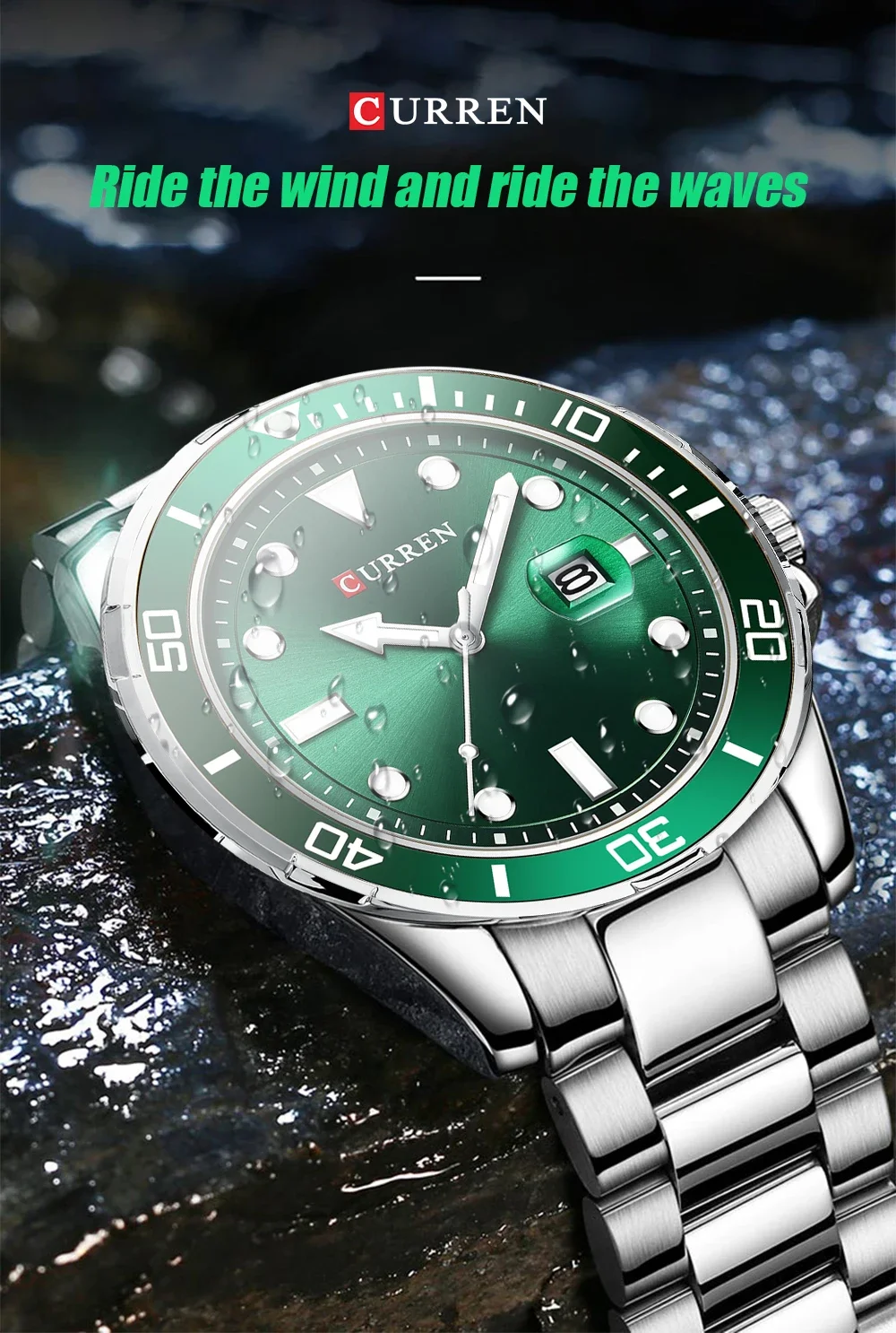 

CURREN 8388 Fashionable Men Watch Business Simple Quartz Waterproof Calendar Steel Strip Watches for Man Relojes Para Hombres