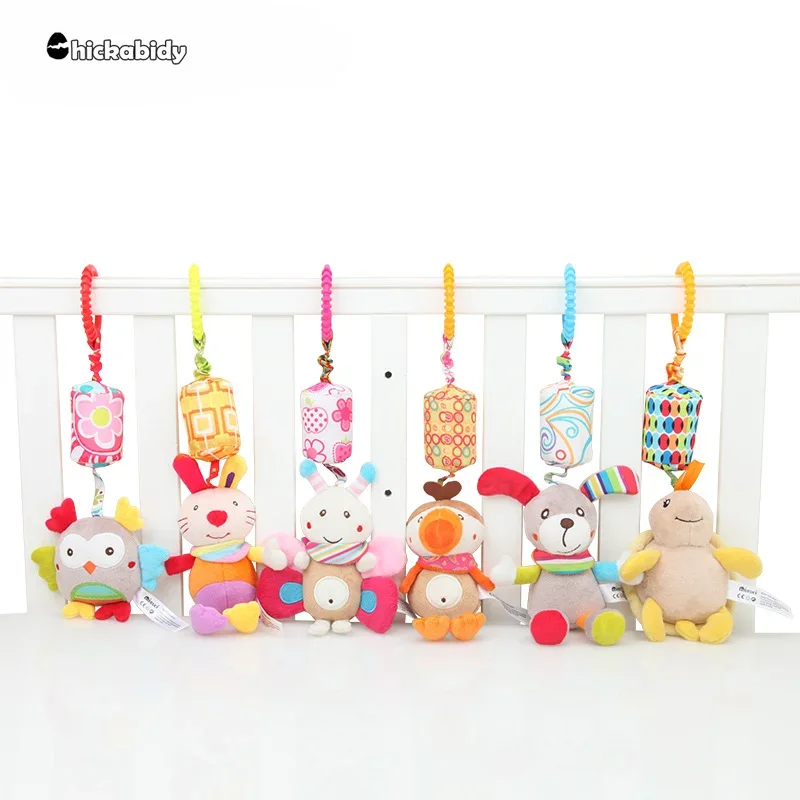 

Детская подвесная коляска, многофункциональная плюшевая игрушка InfantsCartoon Animal WindChime, детская Успокаивающая игрушка