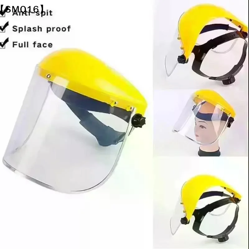 Garden Grass Trimmer Weed Wacker Safety Helmet Hat With Full Face Mesh Mask For Logging Brush Cutter Forestry Protection【SMQ】