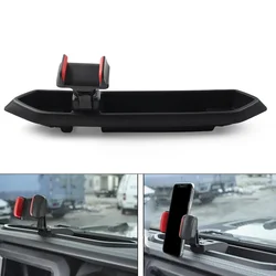 Car Dash Tray Mount Phone Holder With Storage Box Accessories For Jeep Wrangler JL 2018 2019 2020 2021 2022 2023
