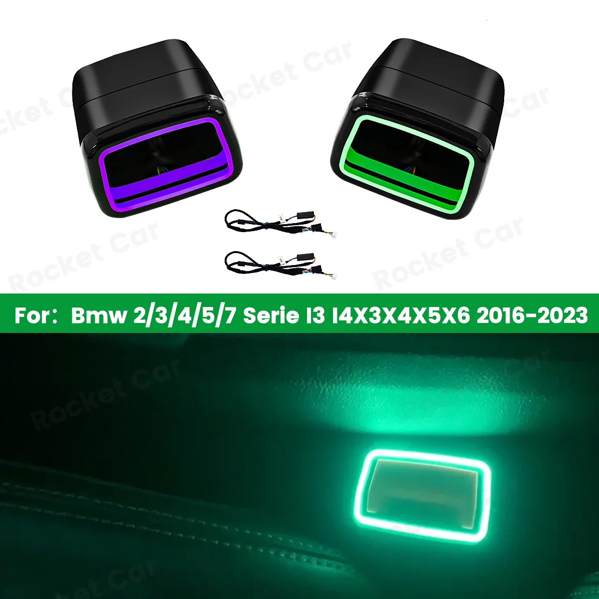 LED 11 Colors Seat Belts Ambient Light For BMW 2 3 4 5 6GT 7 8 Series G20 G30 G05 G06 G07 G01 G80 i3 i4 M3 M4 Safety Buckle Lamp