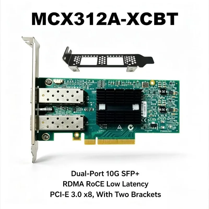 Original For  Mellanox CX312A MCX312A-XCBT 10G Dual-Port Ten Gigabit Optical Fiber Network Adapter 100% Tested