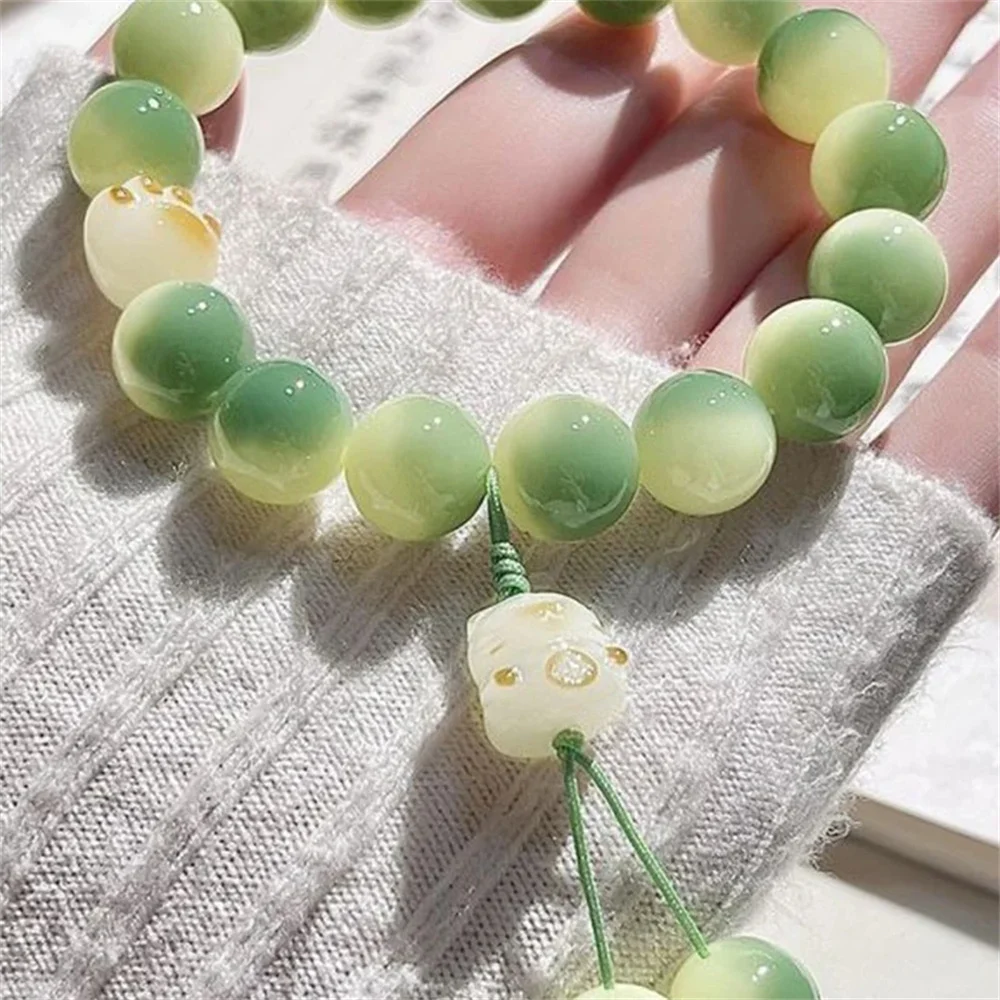 New Resin Cat Claw Lucky Cat Bracelet For Women Chinese Style Cute Jewelry Couple Student Birthday Gift