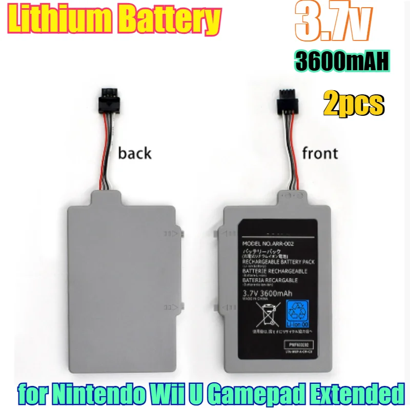 

3600mAh High-Capacity Replacement Lithium Battery for Nintendo Wii U Gamepad Extended Life Li-ion Rechargeable Battery Pack