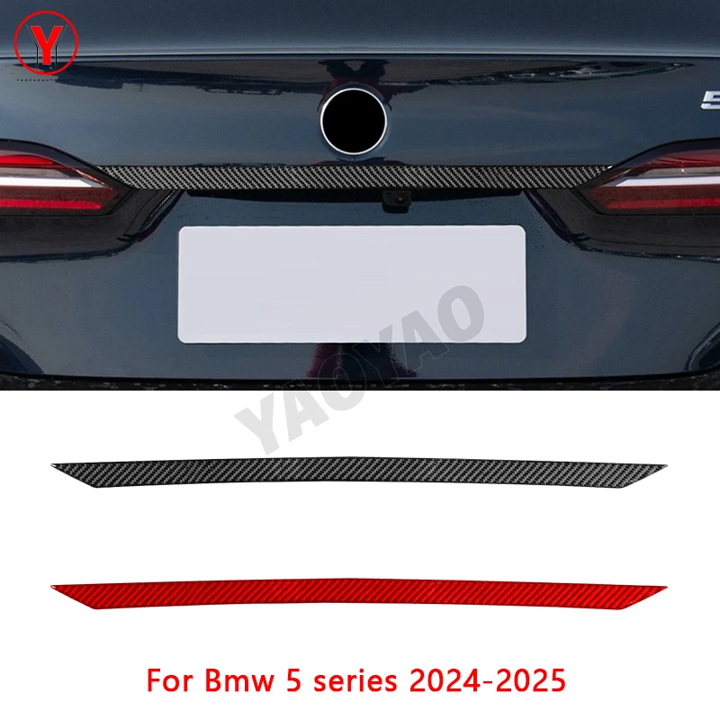 

Carbon Fiber Tailgate Decorative Sticker Car Accessories Sticker For BMW 5 Series i5 G60 G68 2024 2025