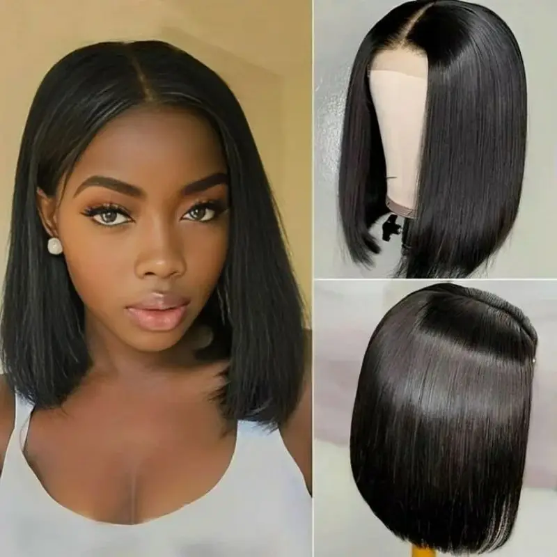 

13X6 Straight Short Bob 13x4 Lace Frontal Human Hair Wigs 5x5 HD Transparent Closure Glueless Wig For Women Choice Cheap On sale