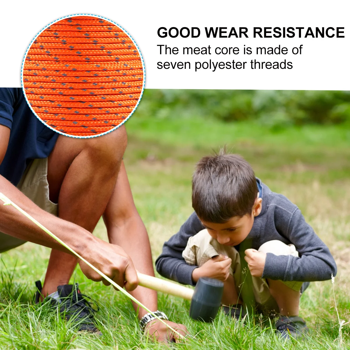 

31m Reflective Outdoor Camping Tent Rope Durable Flexible Strong Rope for Hiking Tent Guy Lines Camping Reflective Cord