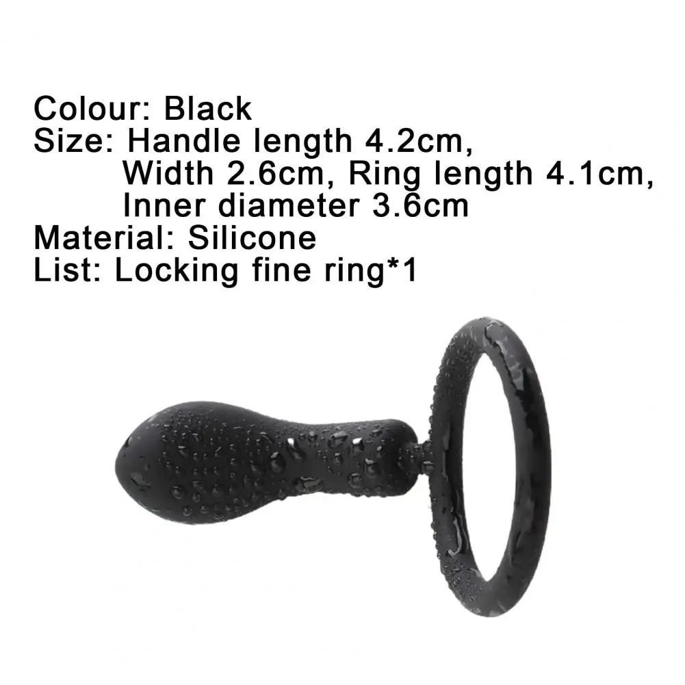 Penis Corrector Semen Locking Foreskin Ring Soft Penis Delay Ring Silicone Delay Ejaculation Lock Ring for Male Masturbators