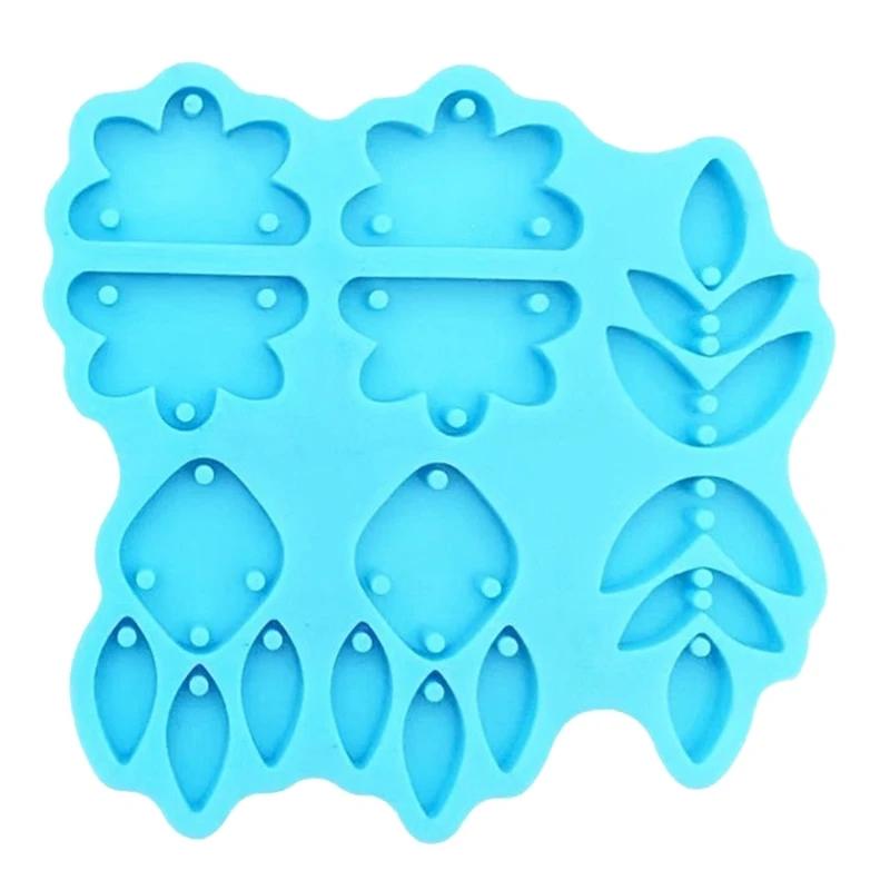 3 Styles Combined Earrings Silicone Mold Keychain Pendant Mold for DIY Craft Dropsale