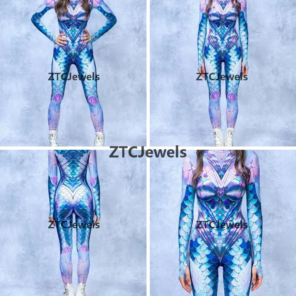 

Костюм для косплея в стиле киберпанк, женский сексуальный сценический костюм, боди с длинными рукавами, одежда для воздушной йоги, боди для праздничных вечеринок