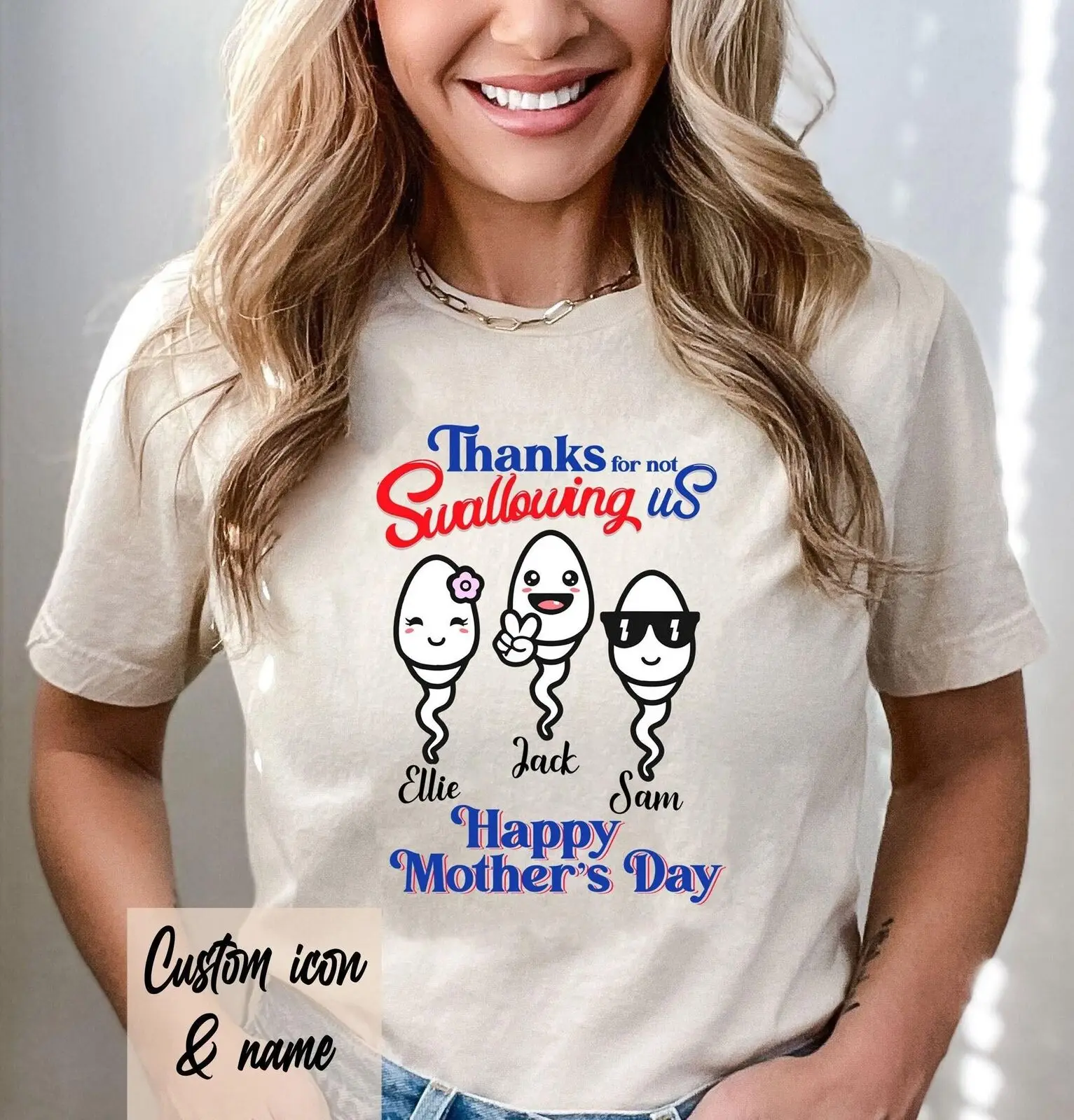 Personalized Mama With Kids Name Shirt Happy Mother s Day Shirt Thanks For Not