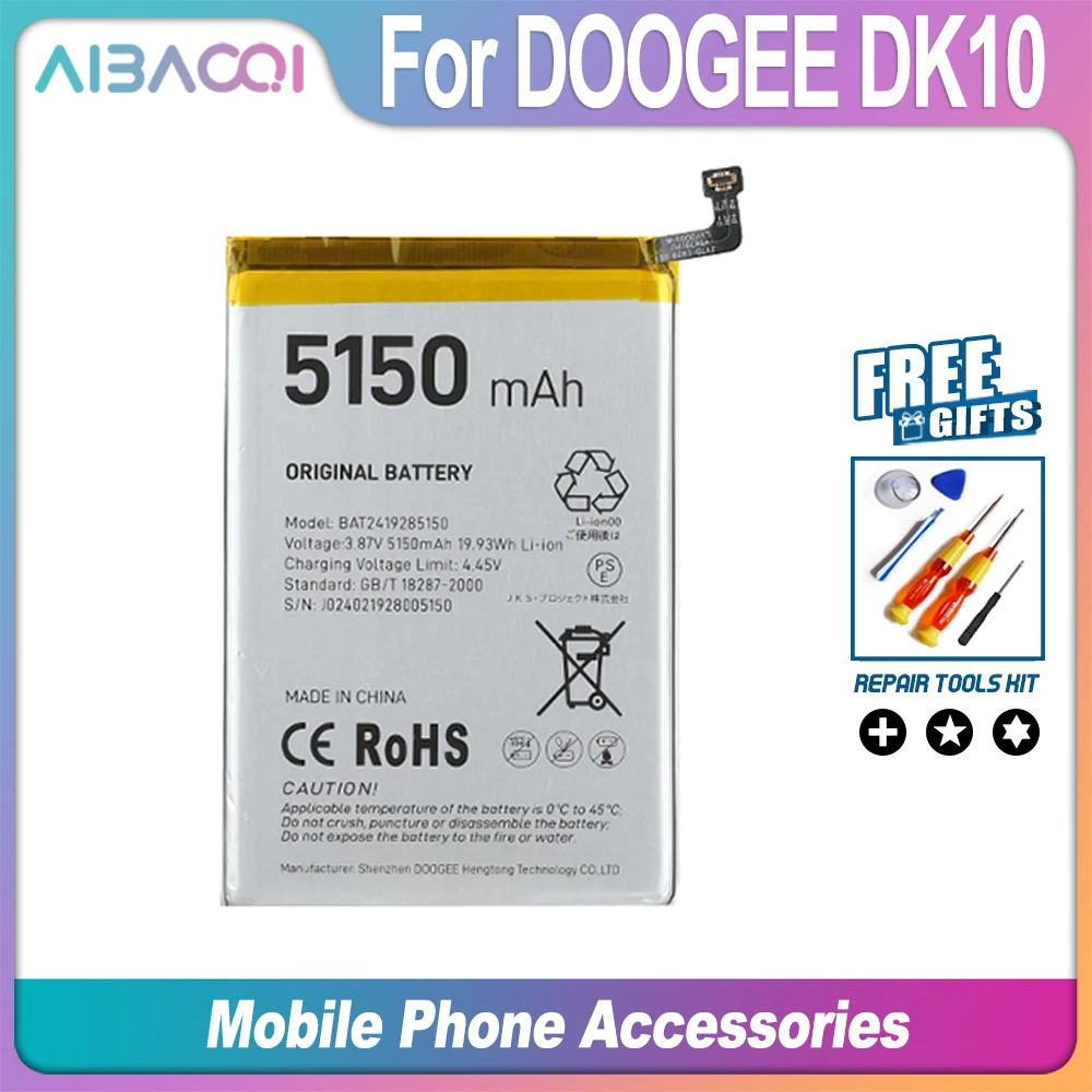 Original Brand New BAT2419285150 Battery 5150mAh For DOOGEE DK10 Mobile Phone Bateria With Tools