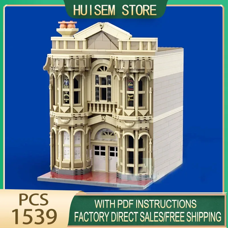 Street View Moc Building Blocks Magic Kingdom Town Square Confectionary Model Technology Brick  Assembly Construction Toy Gift