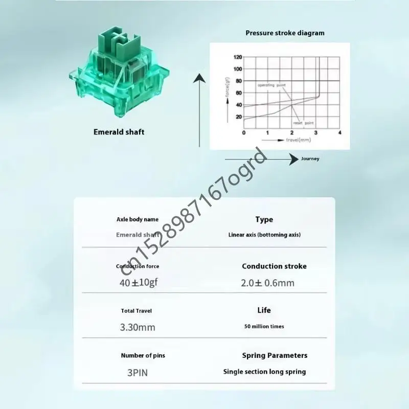 70Pcs Customized Mechanical Keypad Crystal Switching Linear Section Switching 634A