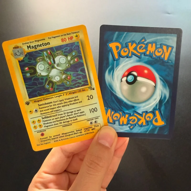Diy 6 style PKM English Aerodactyl Hypno Ditto Lapras Hitmonlee Fossil 1st Edition Holo Rare Card Collection Anime Flash Cards