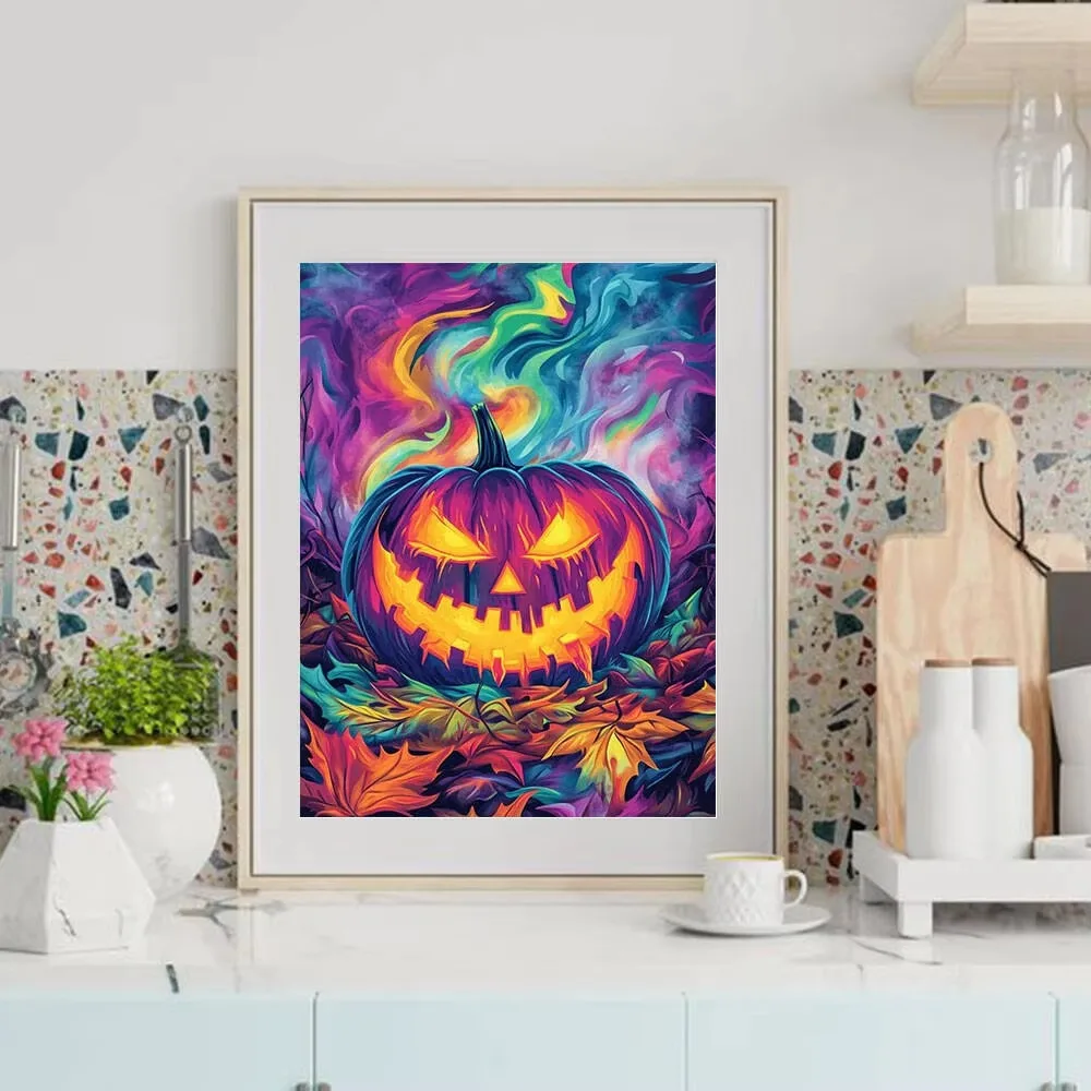 Halloween Pumpkin Jigsaw Puzzles 500/1000/1200/2000 PCS Modern Wall Decor for Living Room Bedroom Perfect Gift Frameless