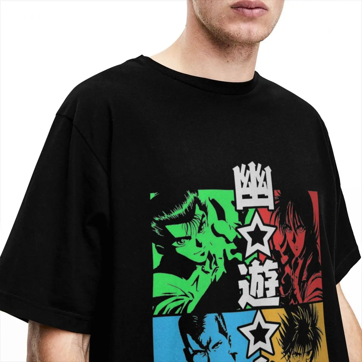 يو يو يو يو Hakusho المانجا تي شيرت للرجال والنساء ، الملابس الجديدة تي شيرت ، القطن ، هدية فكرة الملابس