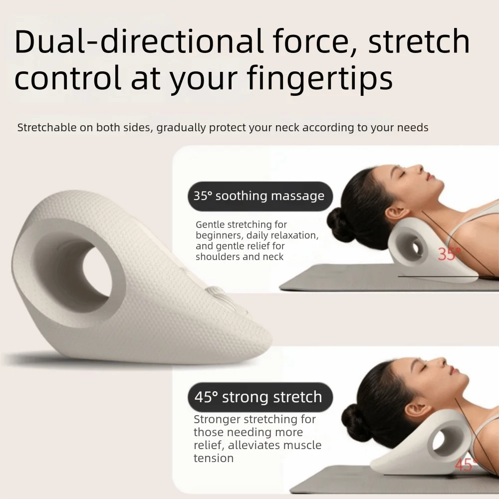 Multi-Purpose Cervical Massage Pillow Neck Support Soothing Massage Neck Shoulder Pillow Wear Resist Chiropractic Pillow