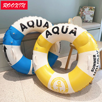 Rooxin Child Swim Ring Tube Inflatable Swimming Ring For Kid Adult Swim Circle Float Swim Pool Float Water Play Swim Tube