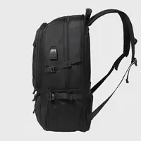50L 80L Men's Large Travel Backpack, Separate Shoe Compartment Waterproof Business Backpack Outdoor Sports Black Storage Bag 3