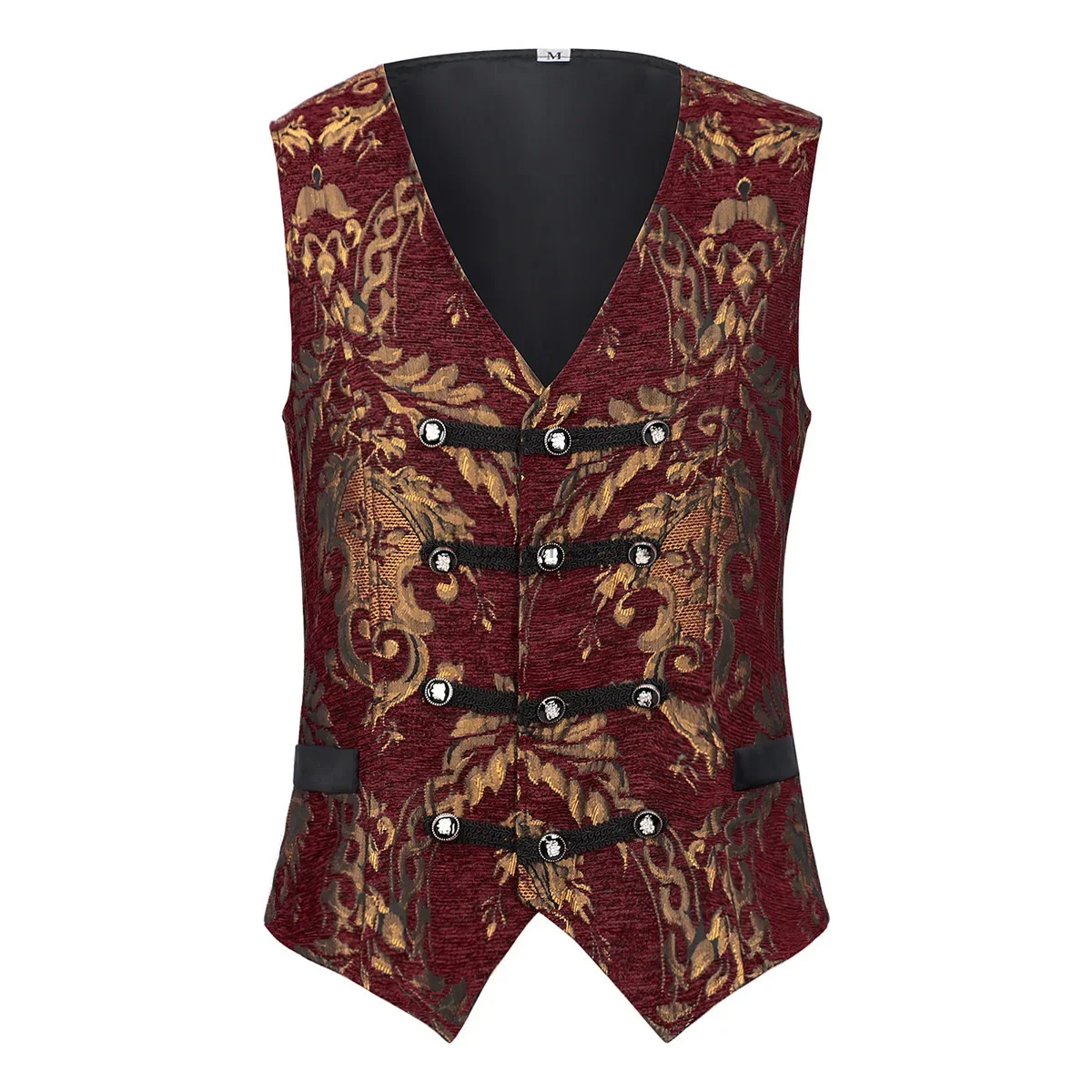 Vintage Adult Medieval British Style Vest Court Gothic Men's Vest Halloween Dance Drama Performance Cosplay Costume view 4