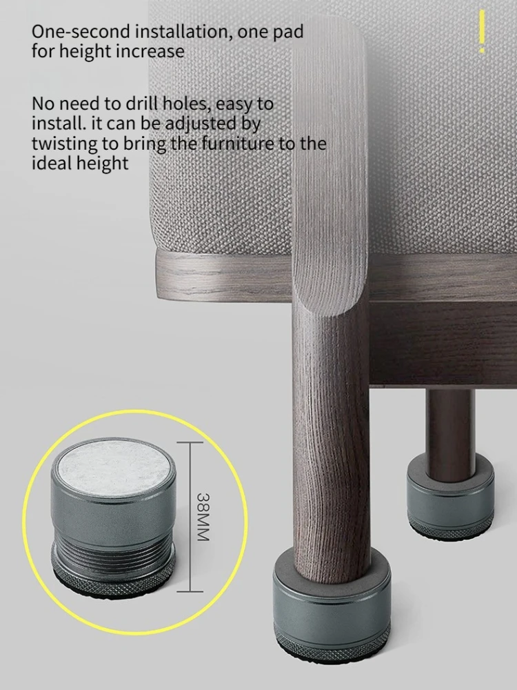 Non drilling adjustable foot mat cabinet feet furniture feet coffee table feet height increasing foot mat anti noise artifact