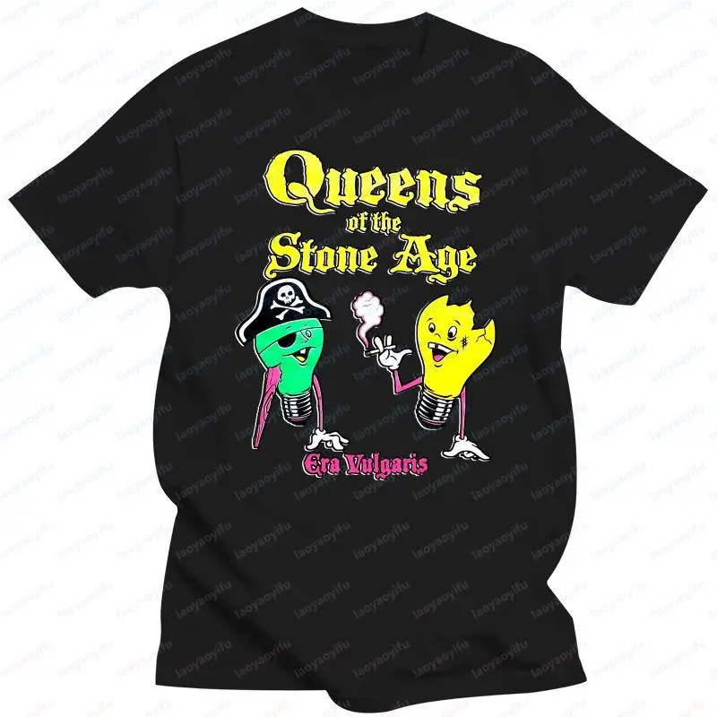 Camiseta Queens TEE of The Stone Age ERA VULGARIS STONER SLUDGE ROCK KYUSS, camisetas gráficas para hombres y mujeres, camisetas de moda Unisex