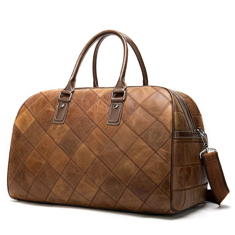 Echt Lederen Reistas Voor Heren Handbagage Duffle Casual Weekend Big Carry 'S Heren Dames