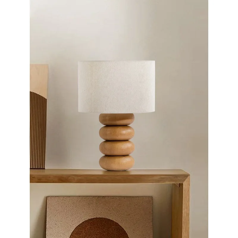 مصباح مكتبي من الخشب الصلب، مصباح ديكور بجانب السرير لغرفة النوم، مصباح أريكة لغرفة المعيشة الأمريكي القديم