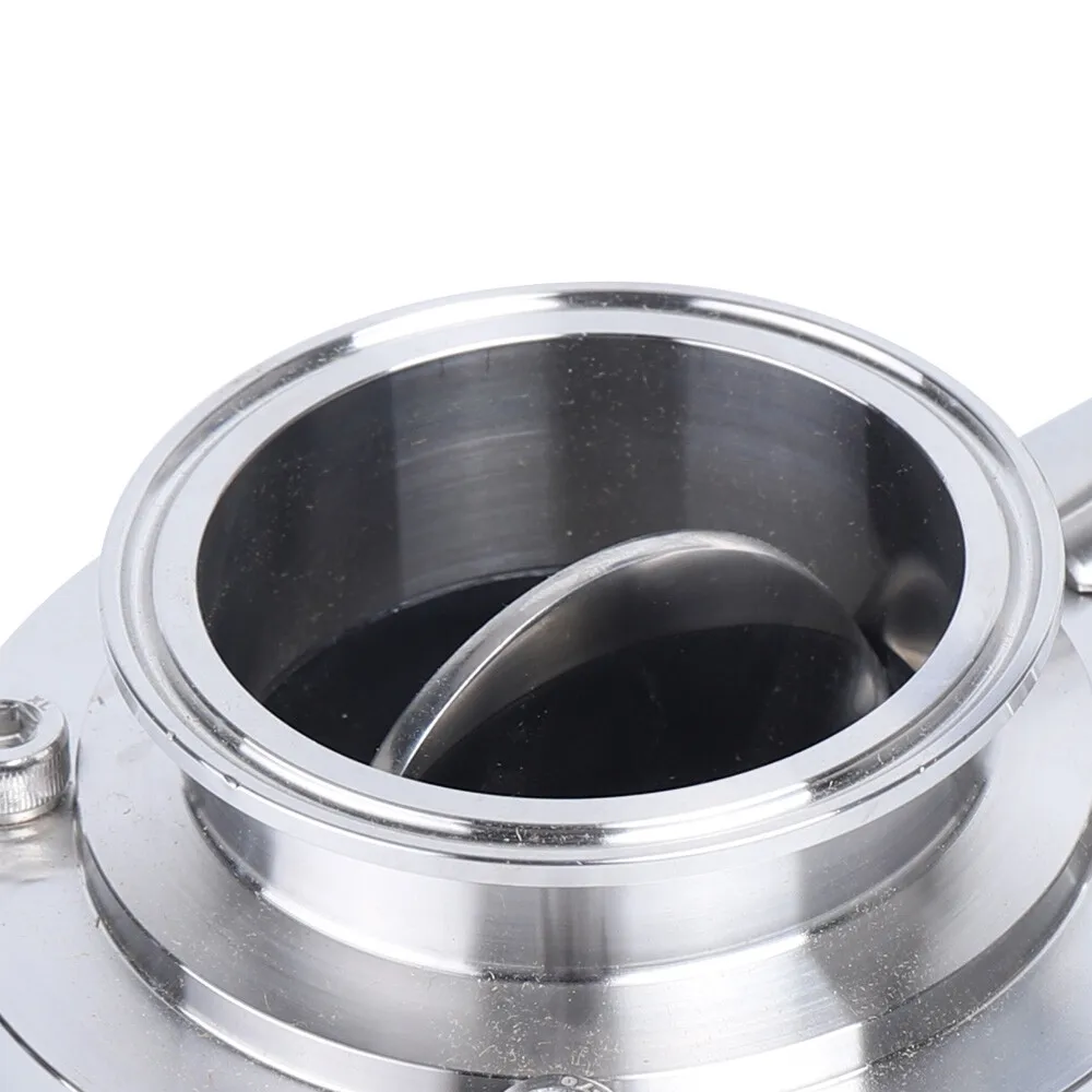 Silver Butterfly Valve(Attractive&Easy to Maintain) - Silver Tone&Smooth Lines&Blends Into Workplaces, Smooth Surface