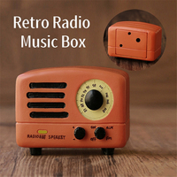 Retro Radio Music Box European Classical Style Spring Creative Birthday Present Merry Christmas Festival Gifts Home Decoration