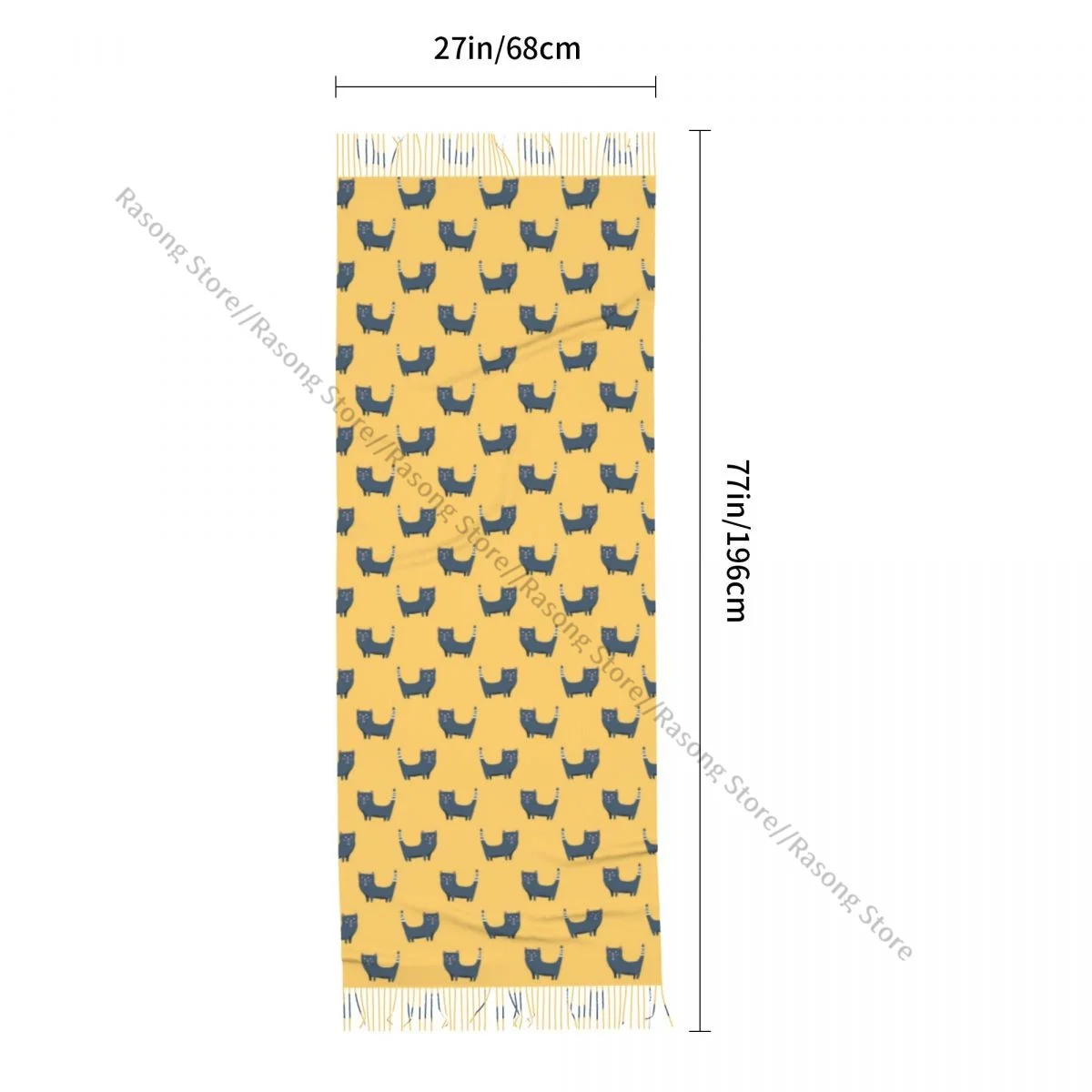 لطيف الكرتون القطط الشتاء وشاح شالات التفاف النساء الرجال الدافئة Bufanda شرابة الأوشحة