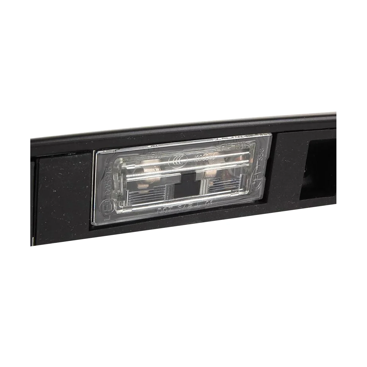 Manija de la tapa del maletero del coche, empuñadura de la placa de matrícula con luz de botón de llave para BMW X5 E53 2000-2006 Touring