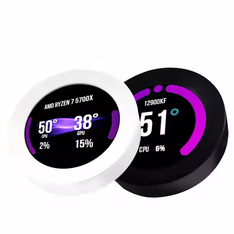 New 2.1 Inch Round Screen IPS LCD Display DIY Covering 120/240/360 Water Cooling PC CPU GPU Monitor For Aida64