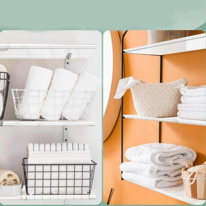 

Акриловые полки для ванной комнаты, настенный шкаф для хранения вещей для домашней организации, лучшая распродажа