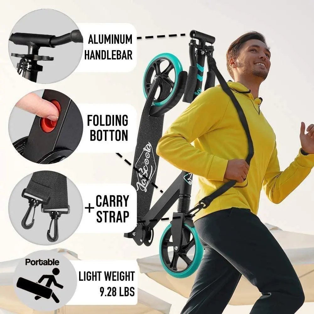 STLF أفضل بائع أمازون سكوتر الكبار مع تعليق الألومنيوم للطي ركلة التزلج عجلات كبيرة سكوتر