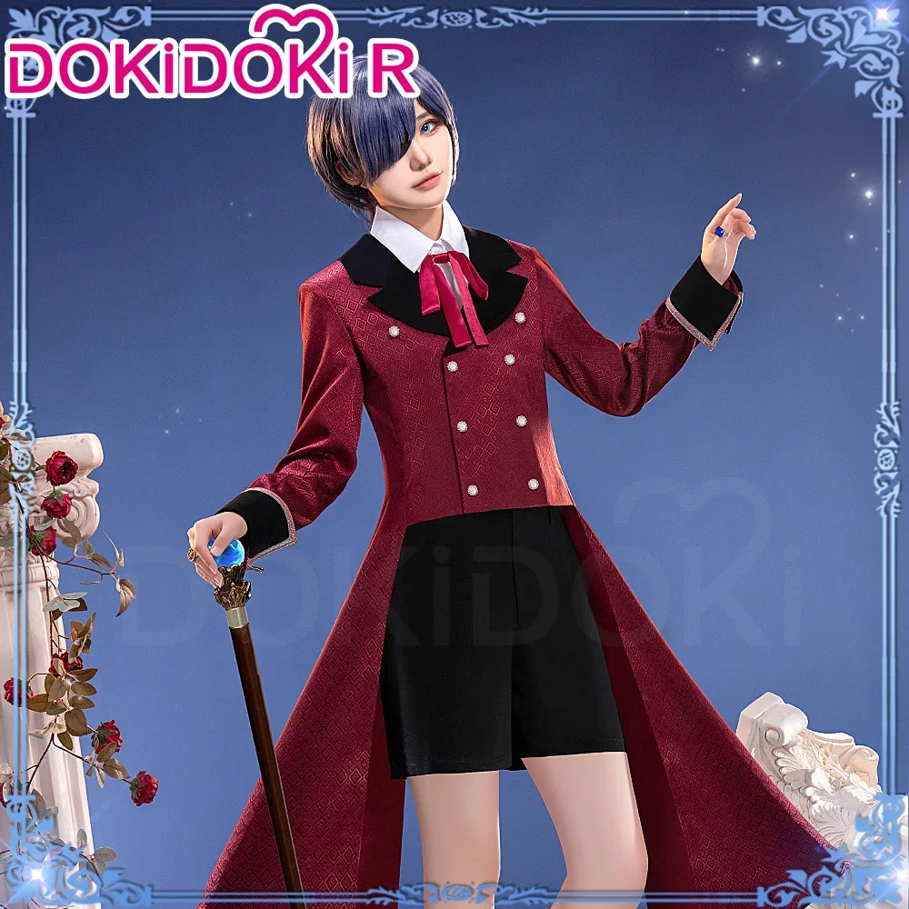 

Game Character Outfit Black Butler Cosplay Men Red Ceremonial Costume Ciel Cosplay Shirt Ciel Phantomhive Cosplay Costume