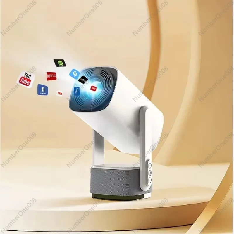 2025 Short Throw 1080P Android Projector - Outdoor Home Theater, Portable Smart LCD with Built-in Battery