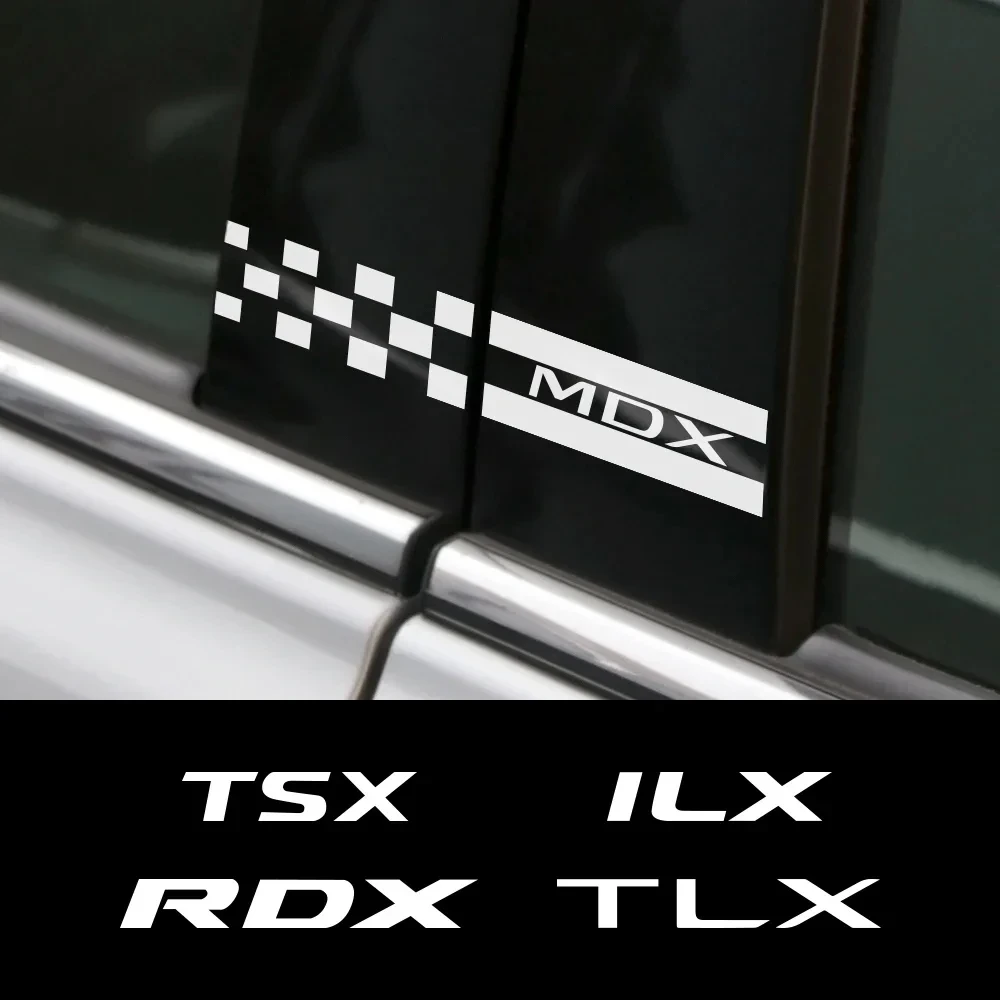 

2 шт., светоотражающие наклейки для автомобиля Acura CDX ILX MDX AWD VTEC NSX RDX RL RLX TL TLX TLX-L TSX ZDX