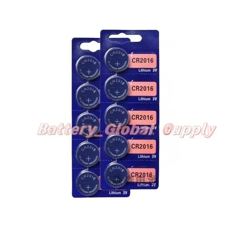 

CR2016 3V button battery car remote control electronic car key 10 pieces brand new