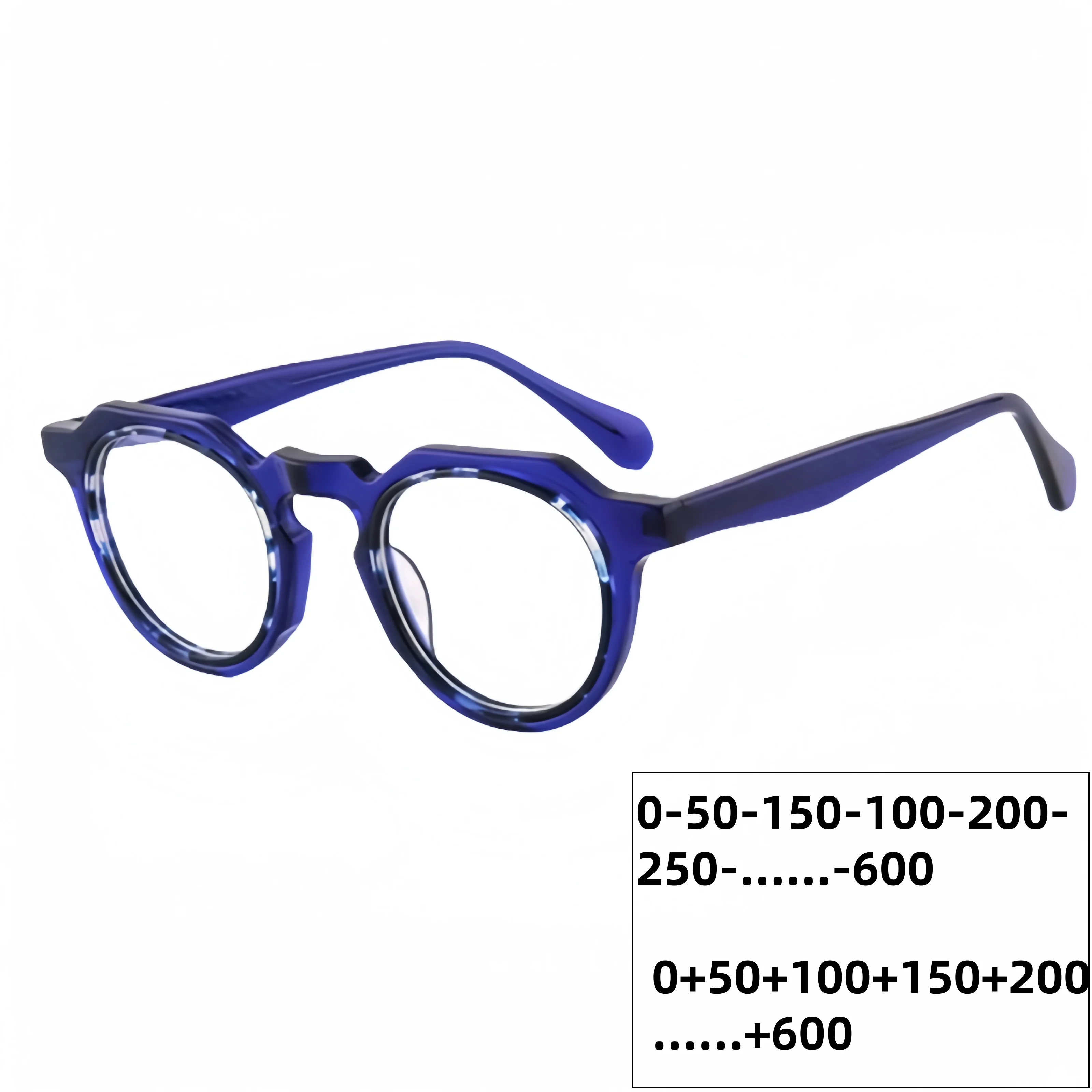 

acetate hand made glasses frame Reading Glasses Men eyeglasses women 0-50to600 +50to+600