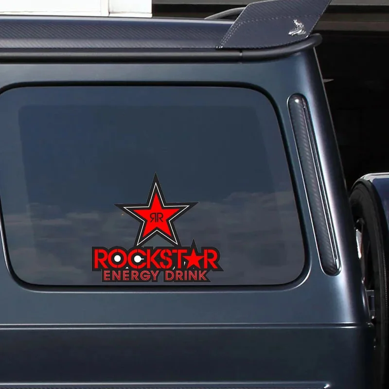 Creative Fashion Rock Star Energy Drink Car Stickers Car Body Windows Exquisite Waterproof Vinyl Decals Decoration