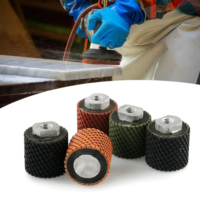 M14 Angle Grinder Drum Grinding Wheel Professional Rotary Tool Attachment Buffing Wheel for Rock Granite Concrete Drop Shipping