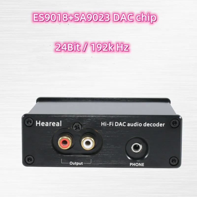 Unidade de entrada usb livre de alta fidelidade es9018 sa9023 dac decodificador para amplificador áudio do computador em casa