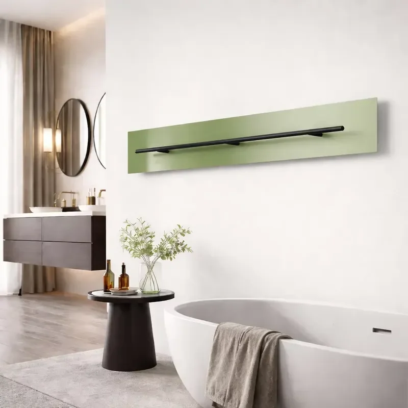 Aluminum Heated Towel Rail Custom Design Bathroom Warmer Hot Water Electric Radiator for Modern Home Decoration Projects