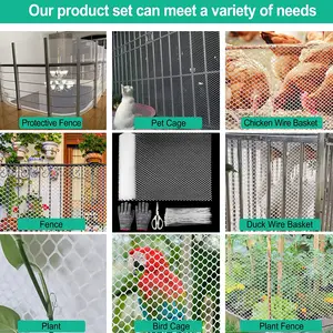 8mm Garden Protection Net Fence Safety Netting Breeding Net Isolation Equipment Protection Child Cat Pet Chicken Plastic Mesh 6 principais vendas cercado criança - №5