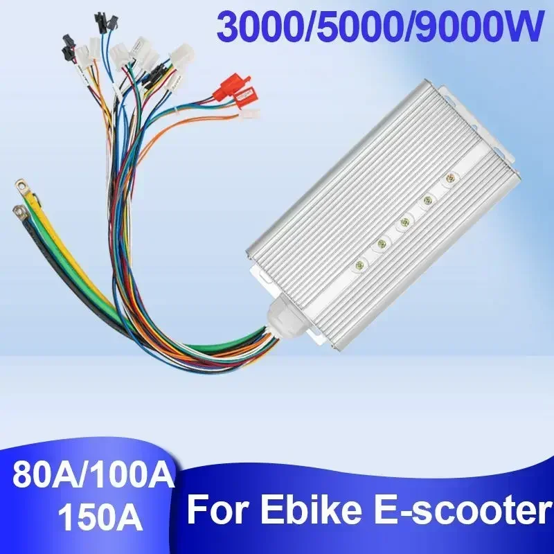 Borstelloze Controller 48V-84V 3000W 80A – Voor E-scooter En E-bike, 24MOS, Automatische Fase