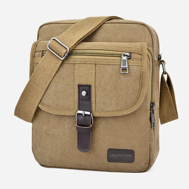 

Men's Shoulder Bag Business Leisure Large Capacity Portable Handbag Zipper Multi Layer Waterproof Summer Male's Crossbody Bags