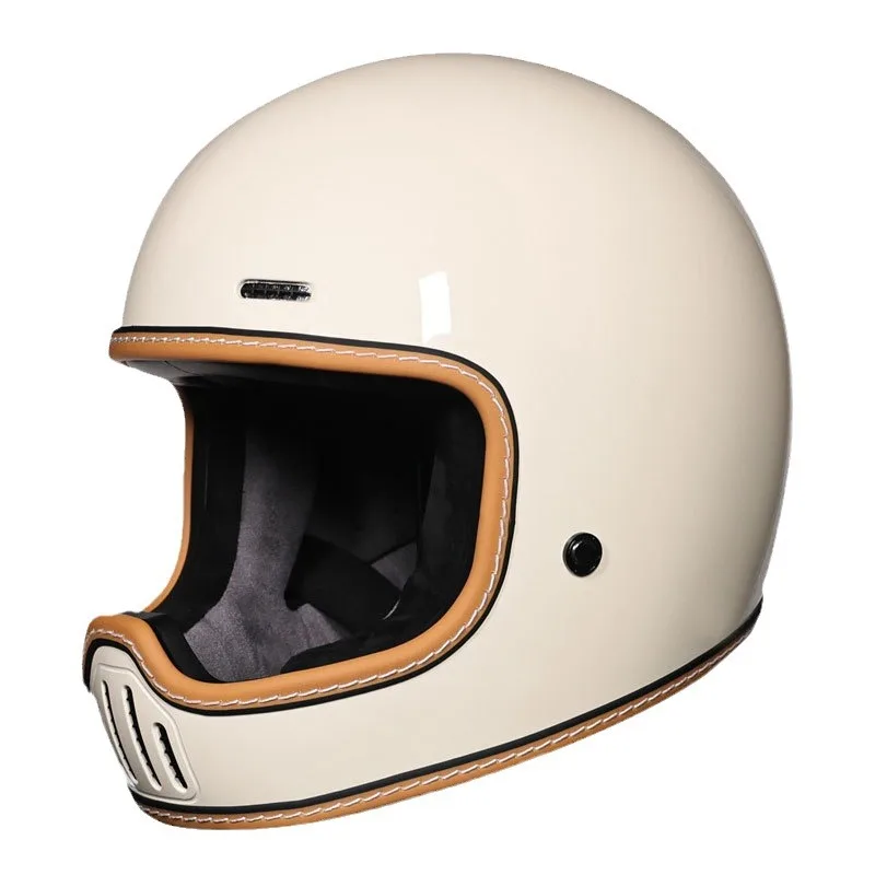 Orz Retro Space Helmet Small Shell Full Face Cruiser Unisex Four Seasons Windproof Lightweight Durable